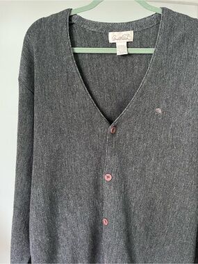 Vintage Arnold Palmer Grey Cardigan Size Large